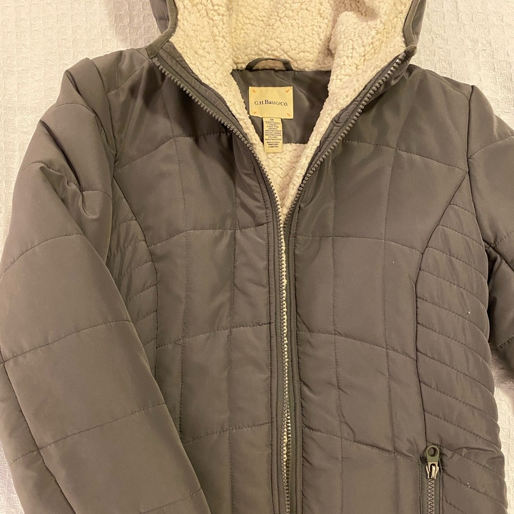 Sherpa-Lined Puffer Coat